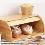 Premium Bamboo Bread Box, Bread Storage and Organizer, Organizer for Kitchen Countertop, Assembly Required - Image 3