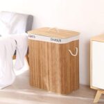 Private Label Eco-Friendly Multifunction Foldable Bamboo Kitchen Storage Basket High Cost Performance