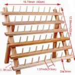 Promotional High Quality Multipurpose Fine Workmanship Stand Bamboo Foldable Sewing Organizer Thread Rack Holder Tools Addreen
