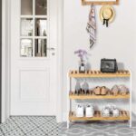Simple Generous Indoor Three-layer Detachable Space-Saving Bamboo Shoe Rack Bench Storage Organizer Customized Size for Living - Image 3