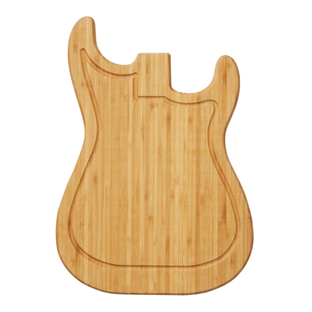Small Eco-Friendly Bamboo Cutting Board in Guitar Shape Serving Tray for Cheese Perfect Kitchen Gift for Musicians New Model01 Small Eco-Friendly Bamboo Cutting Board in Guitar Shape Serving Tray for Cheese Perfect Kitchen Gift for Musicians New Model - Image 1