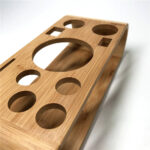 Source Manufacturer Cross-border for Wine Tool Base Bamboo Frame Customization Bamboo Wine Storage Rack - Image 2