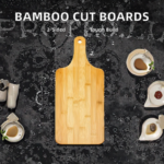 Wholesale Portable Double Sided Large Bamboo Cutting Boards with Custom Personalized Handles for Kitchen Equipment to Cut Meat - Image 3