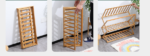 Wholesale Three-Layer Foldable Custom Modern Bamboo Shoe Rack Tools Storage for Kitchen-Eco-friendly Indoor Space-Saving - Image 3