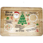 Wooden Christmas Tray Decor Breakfast Drinks Liquor Serving Board for Home Christmas Table Board