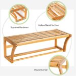 2022 New Arrive Market Hot Sell ECO-Friendly Bamboo Wall Bathroom Rack Storage Shelf