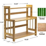 3-Tier Modern Eco-Friendly Bamboo Wooden Kitchen Countertop Spice Rack Multi-functional Storage for Spice Skin Care Makeup - Image 3