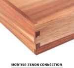 Addreen 20-Inch Acacia Wood Tray Large Wooden Serving Tray Handles Living Room Coffee Table Bedroom Storage - Image 3