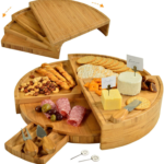 Addreen 2023 New Design Bamboo Cheese Charcuterie Board High Quality