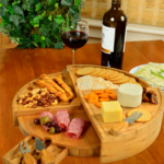 Addreen 2023 New Design Bamboo Cheese Charcuterie Board High Quality - Image 2