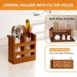 Addreen 3 Tier Foldable Bamboo Dish Drying Rack With Anti Slip Structure Space Saving Kitchen Countertop Organizer - Image 3