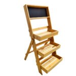 Addreen 3-tiers Outdoor Indoor Planters Gardening Flower Pots Vertical Raised Garden Planter Bamboo Wood Shelf Plant Stand - Image 2