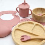 Addreen Bamboo Baby Feeding Set with Strong Suction Cup, Eco-Friendly Toddler Tableware - Image 3