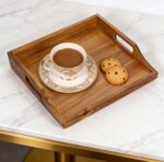 Addreen Bamboo Bed Tray Breakfast Meal Serving Tray with Handle Lap Desk for Living Room Use with Detachable Cushion - Image 3