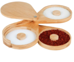 Addreen Bamboo Salt Cellar Box with Airtight Lid-Eco-Friendly Kitchen Salt Storage Container - Image 2