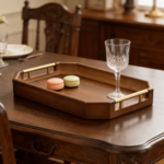 Addreen Bamboo Serving Tray for Breakfast, Drinks & Food | Ideal for Kitchen, Living Room & Bedroom - Image 2