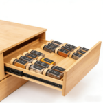 Addreen Bamboo Spice Drawer Organizer - Expandable 4 Tier Spice Rack - Image 3