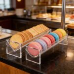 Addreen Clear Acrylic Cracker Holder, Rectangular Cracker Serving Tray, Acrylic Food Display Stands - Image 3