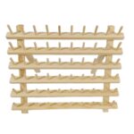 Addreen Creative 5-Layer Modern Portable Wooden Bamboo Sewing Thread Bobbin Storage Rack Multifunction Design Standing Type