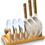 Addreen Custom-Made Bamboo Utensil Holder Reusable Pot Cover and Chopping Board for Storing and Organizing Kitchen Utensils