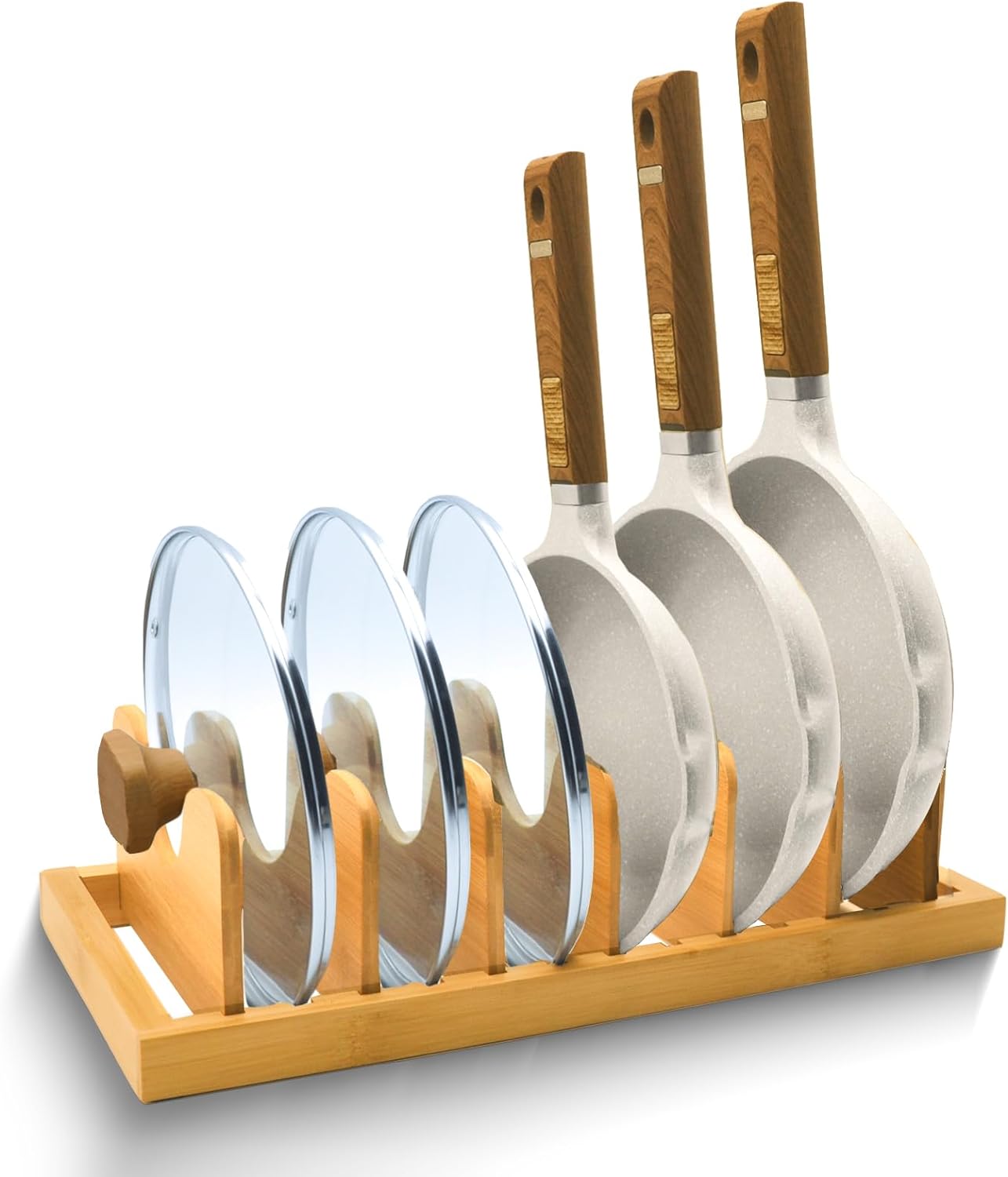 Addreen Custom-Made Bamboo Utensil Holder Reusable Pot Cover and Chopping Board for Storing and Organizing Kitchen Utensils01 Addreen Custom-Made Bamboo Utensil Holder Reusable Pot Cover and Chopping Board for Storing and Organizing Kitchen Utensils - Image 1