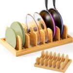 Addreen Custom-Made Bamboo Utensil Holder Reusable Pot Cover and Chopping Board for Storing and Organizing Kitchen Utensils - Image 3