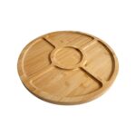 Addreen Divided Bamboo Dessert Platter for Parties & Home Serving - Image 3