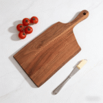 Addreen Eco-Friendly Bamboo Cutting Board With Handle, Reversible Wooden Chopping Board for Kitchen Wholesale - Image 2