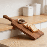 Addreen Eco-Friendly Bamboo Cutting Board With Handle, Reversible Wooden Chopping Board for Kitchen Wholesale - Image 3
