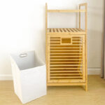 Addreen Eco-Friendly Bamboo High-Capacity Laundry Basket Smooth Side Handle Stable Four-Point Feet Natural Color for Bathroom - Image 3