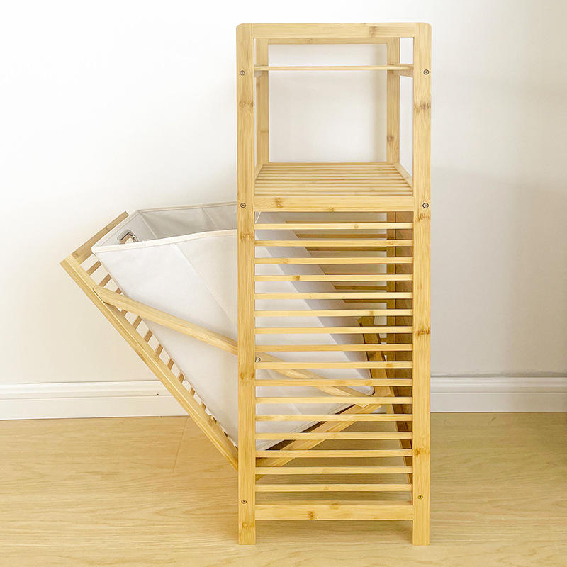 Addreen Eco-Friendly Bamboo High-Capacity Laundry Basket Smooth Side Handle Stable Four-Point Feet Natural Color for Bathroom01 Addreen Eco-Friendly Bamboo High-Capacity Laundry Basket Smooth Side Handle Stable Four-Point Feet Natural Color for Bathroom - Image 1