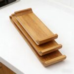 Addreen Eco-Friendly Bamboo Sushi Plate Japanese Long Strip Serving Tray Handmade Wooden Sushi Tools - Image 3