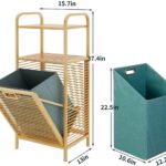 Addreen Eco-Friendly High Capacity Bamboo Laundry Basket Handles Natural Color Custom Logo Available Hot Sale Stable Four