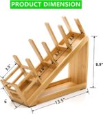 Addreen Eco-Friendly Non-Folding Bamboo Coffee Cup Lid Organizer Carousel 360 Rotated Rack Customized Color Multifunction - Image 2