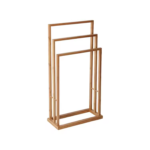 Addreen Free Standing Beach Towel Shelf 3 Tier Towel Rack for Bathroom
