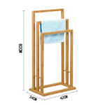 Addreen Free Standing Beach Towel Shelf 3 Tier Towel Rack for Bathroom - Image 2