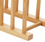 Addreen High Quality Durable Multifunction Bamboo Dish Drying Rack Bolt Inserting Type for Kitchen POT Use Save Space Dish - Image 2
