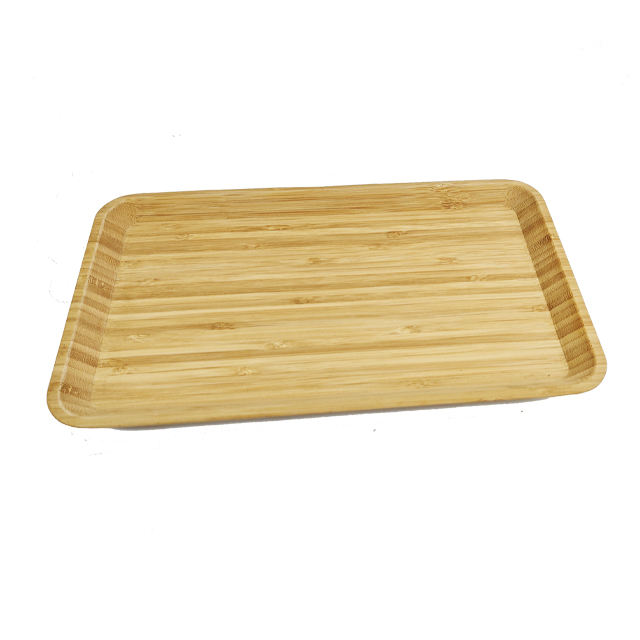 Addreen High Quality ECO Friendly Rectangle Natural Bamboo Serving Tray Wood Serving Plate Set01 Addreen High Quality ECO Friendly Rectangle Natural Bamboo Serving Tray Wood Serving Plate Set - Image 1