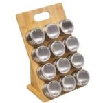 Addreen High Quality Eco-Friendly Four-Tiered Bamboo Multifunction Non-Folding Custom Logo Spice Rack Stand Type Home Kitchen - Image 2