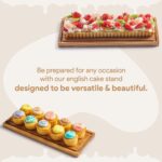 Addreen Homesphere Acacia Wood Cake Display Stand With Charcuterie Board Lid Large Rectangular Serving Platter Multi Functional - Image 3