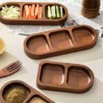 Addreen Hot Sale Bamboo Handle for Snack Plate - Image 2