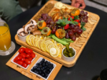 Addreen Hot Sale Cheese Platter Cutting Board Serving Tray Wood Large Charcuterie Board Bamboo Cheese Board Set - Image 3