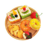 Addreen Hot Sale Eco-friendly Bamboo Round Tray Breakfast Cutlery & Party Plate - Image 2