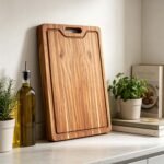 Addreen Large Size Solid Acacia Wood Chopping Board Double Sided Usable Charcuterie Board With Liquid Groove Household - Image 2