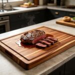 Addreen Large Size Solid Acacia Wood Chopping Board Double Sided Usable Charcuterie Board With Liquid Groove Household - Image 3