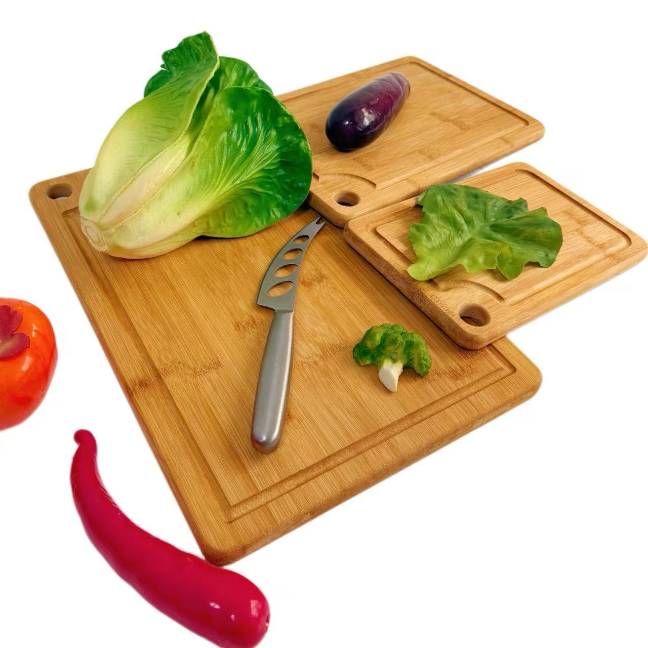 Addreen Low Price Bamboo Cutting Board Set for Kitchen01 Addreen Low Price Bamboo Cutting Board Set for Kitchen - Image 1
