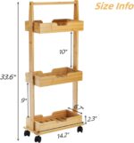 Men's 3-Tier Bamboo Perfume Organizer Wood Jewelry Stand Drawer Storage Display Shelf for Cologne Storage Room Decor Gift Idea - Image 2