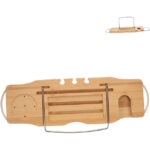 Addreen Multi-Function Retractable iPad Phone Shelf Bamboo Bathtub Shelf for Bathroom Items Christmas Gift-Wholesale