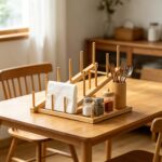 Addreen Multi Layer 5 Pack Bamboo Plate Holder Waterproof Portable Table Display Rack Ideal - Image 3