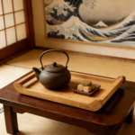 Addreen Multifunctional Wooden Serving Tray with Handles Easy to Clean Slatted Platter - Image 2